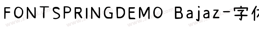 FONTSPRINGDEMO Bajaz字体转换